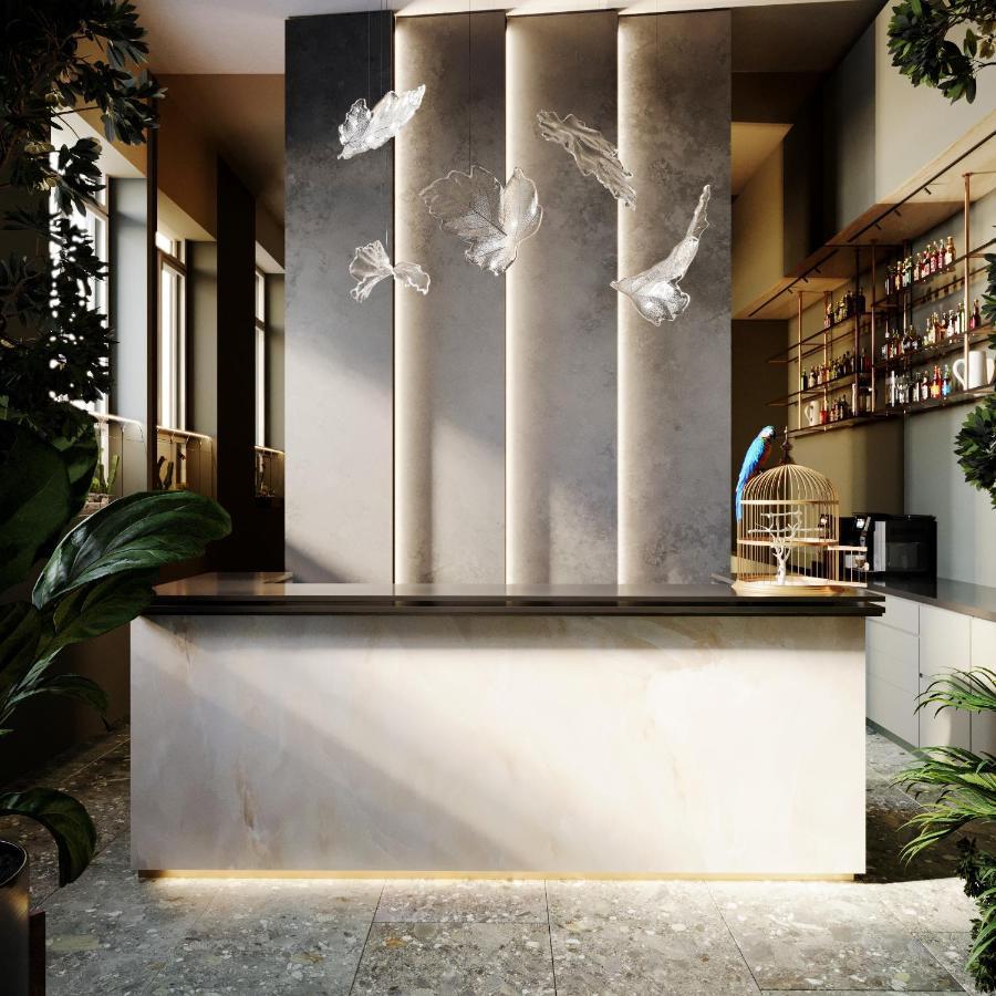 Mamaison Hotel Riverside Praha Bagian luar foto The bar at the 2018 edition of the World Economic Forum